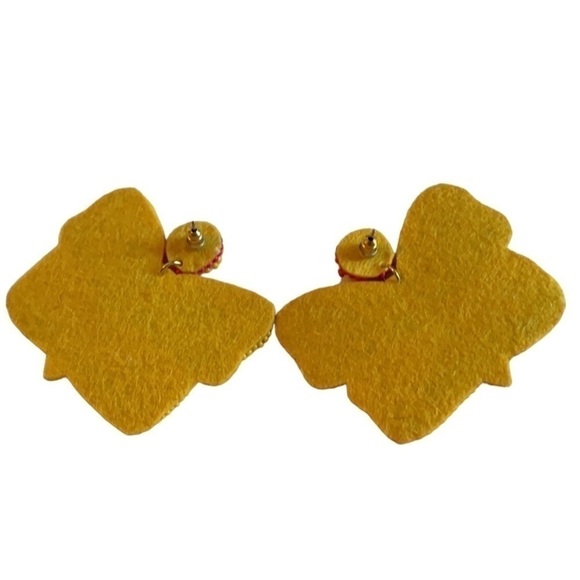 NATASHA Couture Rainbow Bead and Jewel Butterfly Drop Pierced Earrings Stud Back - Picture 5 of 7